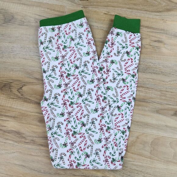 🔥Sleepyheads Green & White Candy Cane Pajama Set Youth 12 - Picture 5 of 9